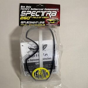 Spectra Replacement Lens for Paintball Goggles NWT